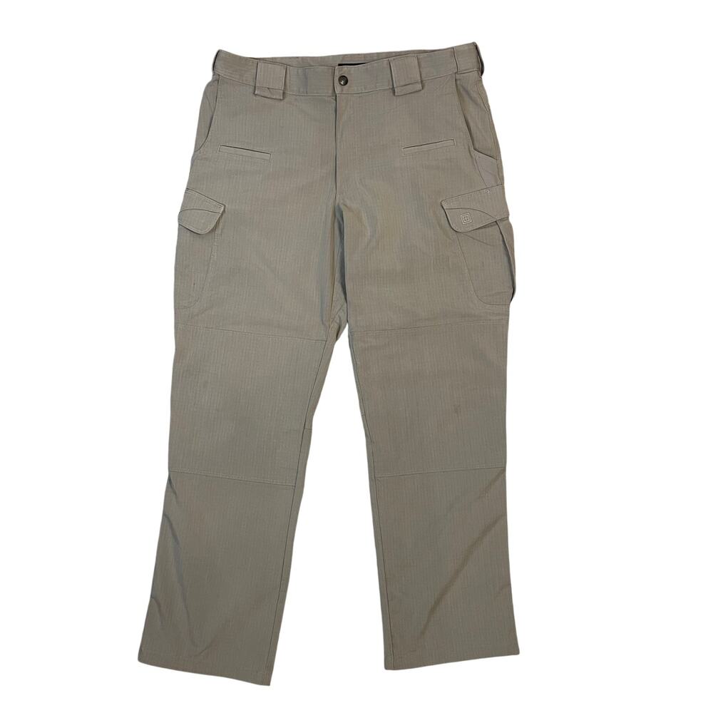 5.11 Tactical Stryke Cargo Pants 36x32 Khaki Flex Tac Stretch Workwear